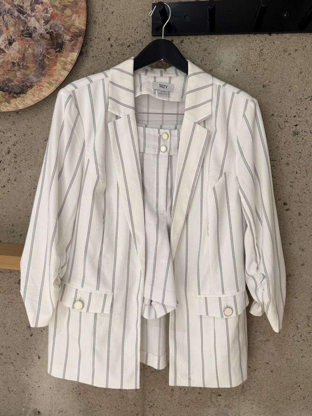 Suzy Shier Blazer & Shorts Set